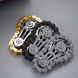 LILYES Tay Spinner Dây Xích Kim Loại, Con Quay Đầu Ngón Tay Cơ Khí, Bánh Xe Hồi Chuyển Cho Người Lớn