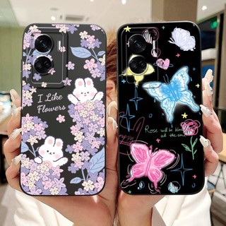 Ốp Chống Sốc Cho Honor 90 Lite 5G Cover 2023 Thỏ Đáng Yêu Nơ Silicon Mềm TPU Vỏ Cho Honor 90Lite CRT-NX1 Ốp Lưng