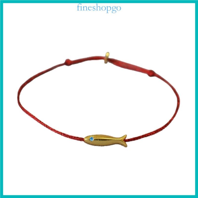 Fine Back-to-School Season Red Thread Hand Rope Fish Vòng tay dệt giữa mẹ và con cái