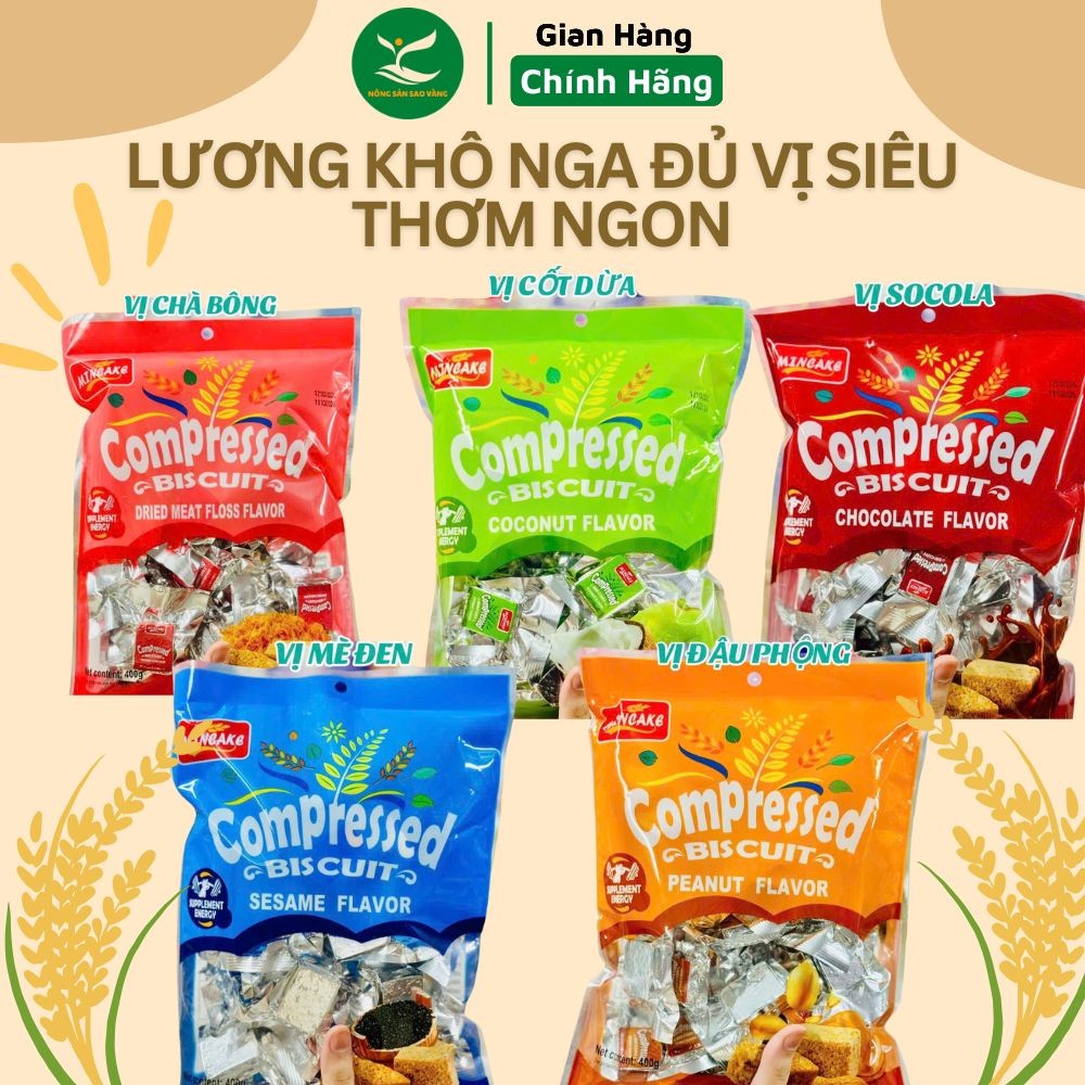 Lương khô đủ vị mini Nhập Khẩu Nga, Lương Khô Bổ Sung Năng Lượng Ăn Vặt ...