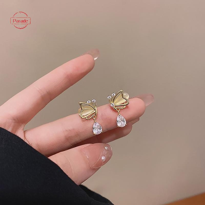 Cuộc diễu hành Thiết kế sáng tạo Bông tai Opal Bông tai thời trang Giọt nước Zircon Mặt dây chuyền Bông tai dành cho nữ Quà tặng ngày Valene lãng mạn VN