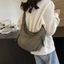 Túi Đeo Vai KANGN, Túi Đeo Ngang Dung Tích Lớn Nhẹ, Vải Màu Trơn Đơn Giản Hàn Quốc Thể Thao Hobos Túi Nam