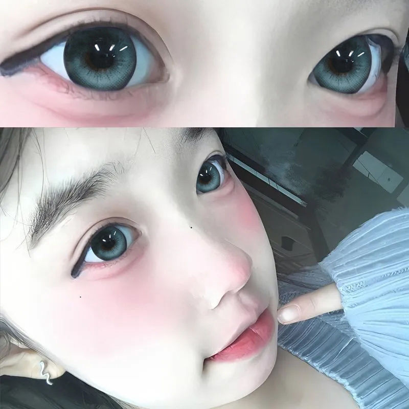 [Tặng hộp + 2 chiếc] 0.00~-6.00 Kính áp tròng màu Hàn Quốc Kính áp tròng cận thị thời trang 14.0mm/14.2mm/14.5mm Có thể sử dụng trong 1 năm 20