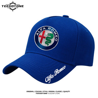 Logo Alfa Romeo xung quanh mũ mỏ vịt cotton che nắng mũ bóng chày người ngoài trời giản dị 0518