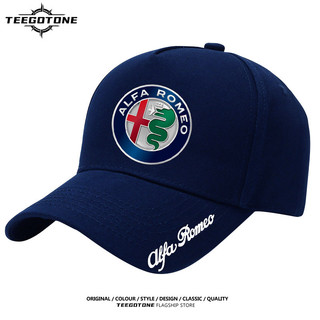 Logo Alfa Romeo xung quanh mũ mỏ vịt cotton che nắng mũ bóng chày người ngoài trời giản dị 0518