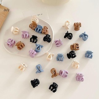 Julyhot 6 Chiếc Đơn Giản Màu Đen Acrylic Nhỏ Lấy Kẹp Công Chúa Nổ Tóc Gãy Hoa Bên Mũ Phụ Kiện Nữ Massivedeals