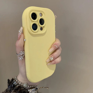 Ốp Điện Thoại Silicon Mờ Màu Hình Bầu Dục Sang Trọng Cho iPhone16 Pro MAX 15 14 13 12 11 Pro MAX IXS MAX XR XS Chống Sốc Bảo Vệ Camera Chống Rơi Ốp Lưng Mềm