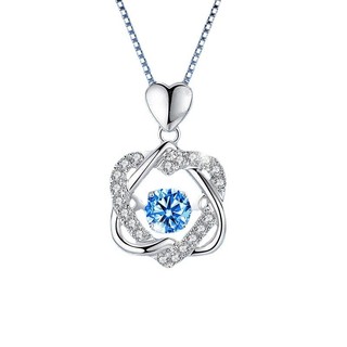 “Dây chuyền bạc S925 đính đáKim cương xanh, kim cương trắng. Moissanite, quà tặng Valentine cho bạn gái.”S67