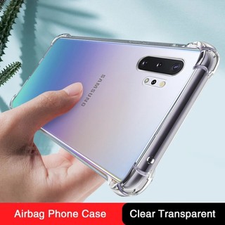 Túi Khí Mềm Ốp lưng Samsung Galaxy Note10 Note 10 Plus Lite 10Plus 10Lite Pro 5G Funda Silicon Trong Suốt Ban Đầu Ốp Lưng