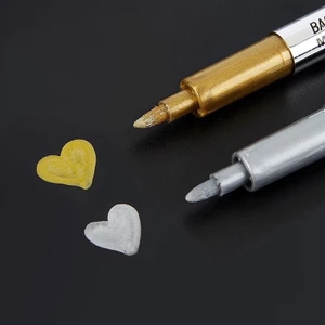Bút Dạ, Lông Phớt Nhũ Metallic Craftwork Pen 1.5mm Baoke MP550, viết thiệp