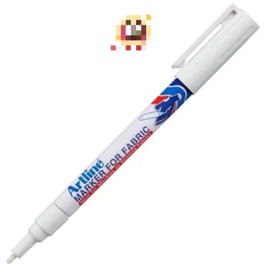 Bút Artline TRẮNG vẽ lên vải, vẽ lên áo, mực giặt là ủi không phai, không bay màu, mực trắng ARTLINE Nhật Bản.