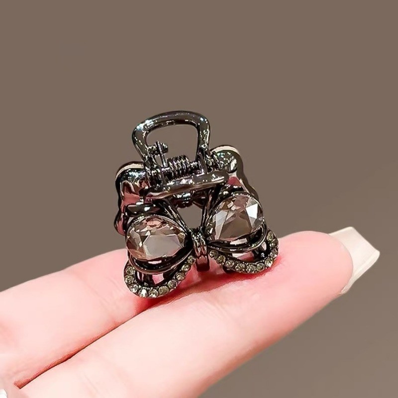 Mauropoli Hàn Quốc kẹp tóc pha lê tinh tế, kẹp nhỏ giữ tóc gãy, mũ đội đầu