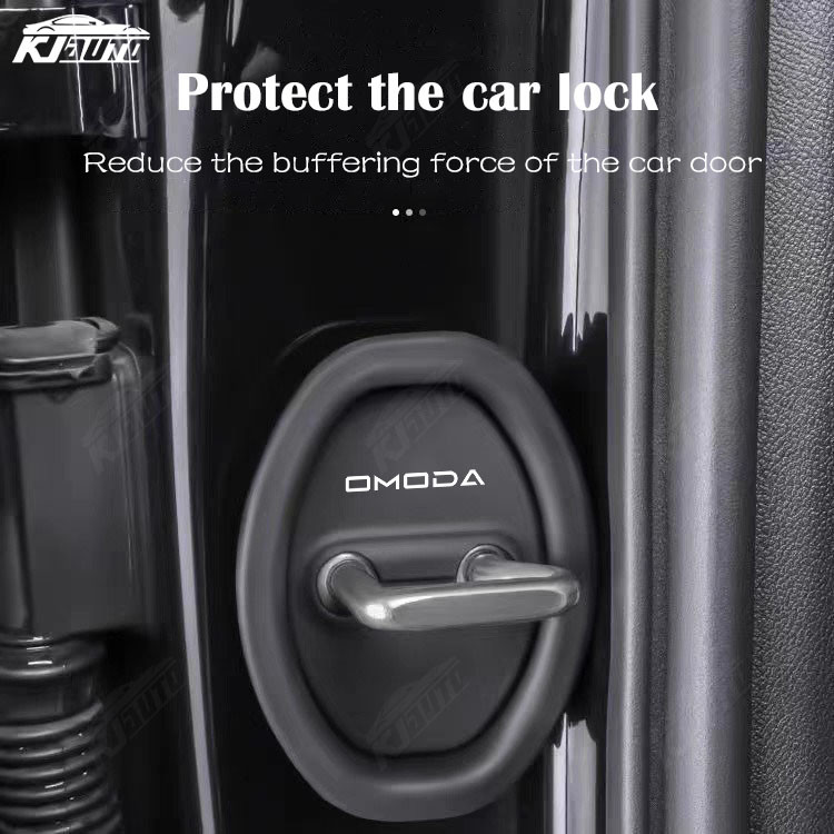 Omoda Khóa Cửa Ô Tô Bao Bảo Vệ Trang Trí Tấm Sốc Cửa Phụ Kiện Silicon Cho Chery Omoda E5