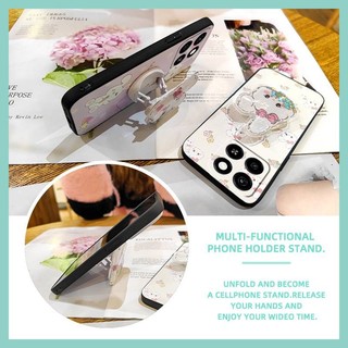 Ốp Điện Thoại Silicon Cảm Giác Da Silicon Cho ZTE Blade A35 / A55 Ốp Lưng Thiết Kế Thời Trang Hoạt Hình Chống Bụi Bẩn Xoay Đứng Chống Va Đập Lấp Lánh Bảo Vệ Chống Thấm Nước Dễ Thương Lấp Lánh