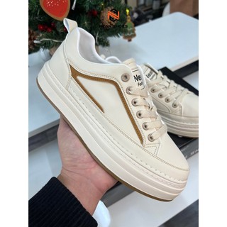 Giày nam NA3290 3 màu cổ lửng da Microfiber, cao 4cm đế cao su đúc, đi êm không đau chân. Shoes Đế Bằng