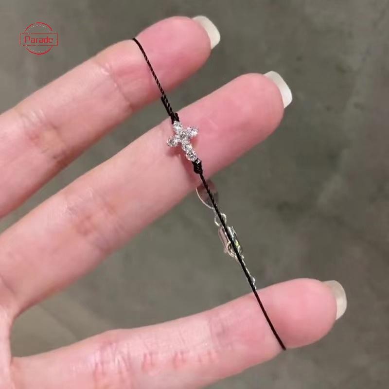 Cuộc diễu hành Đơn giản Hợp thời trang Tính khí Vòng tay chéo dành cho nữ Cô gái Thời trang Đa năng Mỏng Vòng tay có thể điều chỉnh Phụ kiện trang sức Quà tặng VN