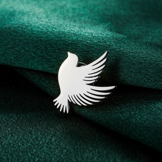 SKYRIM Thép không gỉ Vàng Dove of Peace Trâm 25x21MM Pin Trang Sức Phù Hợp Với Phụ Kiện Bán Buôn Hàng