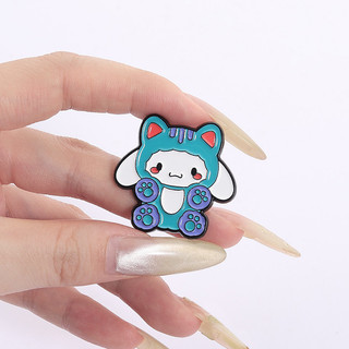Hoạt Hình Dễ Thương Sanrio Men Trâm Sáng Tạo Búp Bê Pin Màu Hoạt Hình Nhân Vật Huy Hiệu Ba Lô Quần Áo Phụ Kiện Quà Tặng Cho Bạn Bè