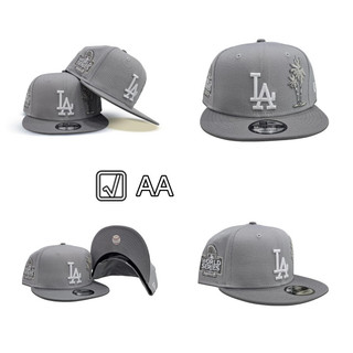 Xám Los Angeles Dodgers Palm Tree Storm Tấm che màu xám Đáy xám 2024 Spot Nam Nữ Thời trang Thể thao ngoài trời Mũ bóng chày AA