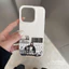 ibumpers Ốp Điện Thoại iPhone Thẩm Mỹ Cofe Cặp Đôi Họa Tiết Cho IPhone 16 15 14 12 13 11 Pro Max IP 7 8 Plus X XS XR Ốp Lưng Ống Hút Lúa Mì Phân Hủy Thân Thiện Với Môi Trường
