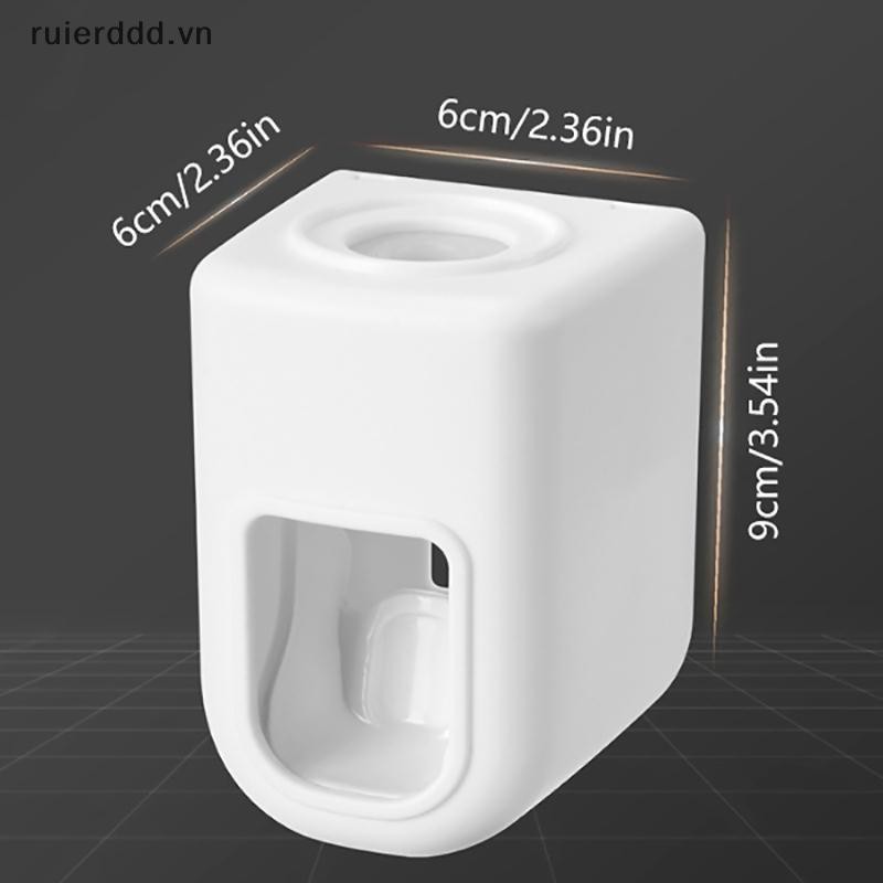 # ruierdd # Creative Wall Mount Máy phân phối kem đánh răng tự động Phụ kiện phòng tắm Máy ép kem đánh răng lười không thấm nước.