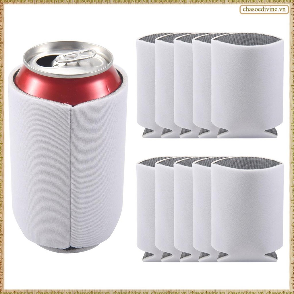 [K O G X] 10 Chiếc Bia Neoprene Có Thể Làm Mát Cốc Uống Chai Tay Cách Nhiệt Bọc Mới