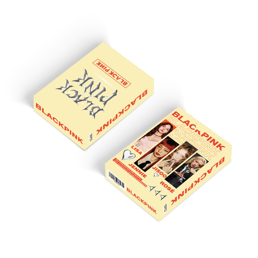LINXX 55 Chiếc Blackpink Nhóm Lomo Cards K-pop HD Selfie Sưu Tập Ảnh 3 inch Mini Holographic Thẻ Laser Quạt Hàng Hóa Bộ Quà Tặng