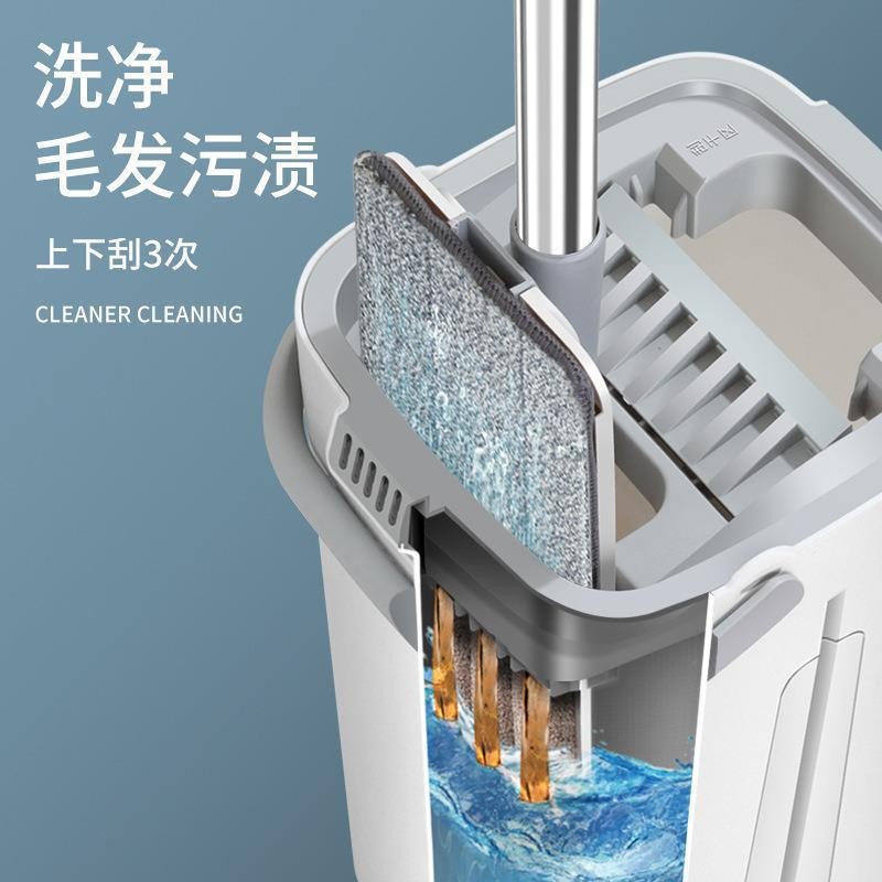 Bộ cây lau nhà thông minh rảnh tay Góc xoay 360 độ Di động Một cây lau nhà sạch sẽ