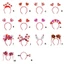 Treeling Glittering Powder Love Heart Headband dành cho người lớn Thanh thiếu niên Ngày lễ Tập hợp Đạo cụ