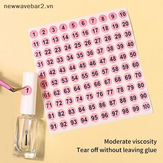 [Mới] 1 Tờ 1-100 Nhãn Dán Số Cho Sơn Móng Tay Màu Gel Đánh Dấu Đánh Dấu Đánh Số Nhãn Kỹ Thuật Số Dụng Cụ Làm Móng Tay.
