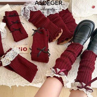 Giày hâm nóng chân ASDFGER, Giày giữ ấm chân Lolita Y2K Hàn Quốc, Mùa thu đông dáng rộng đan ấm áp Bông tai Kẹp giày Nhật Bản dành cho nữ và bé gái