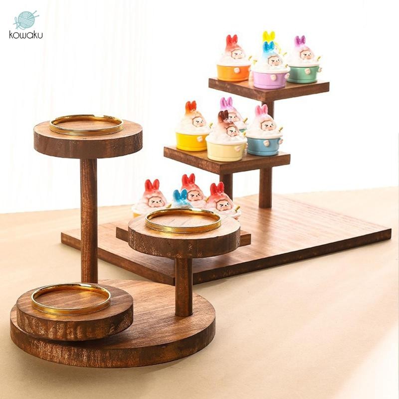 Giá đỡ bánh gỗ Giá đỡ món tráng miệng Nhẹ đa năng bậc thang đứng bậc