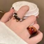Bông tai Dachshund MCODECOVED, Vòng tay Kawaii Vòng cổ hoạt hình, Mũ đội đầu bằng kim cương giả sáng tạo Axit axetic Quà tặng nhẫn chó con