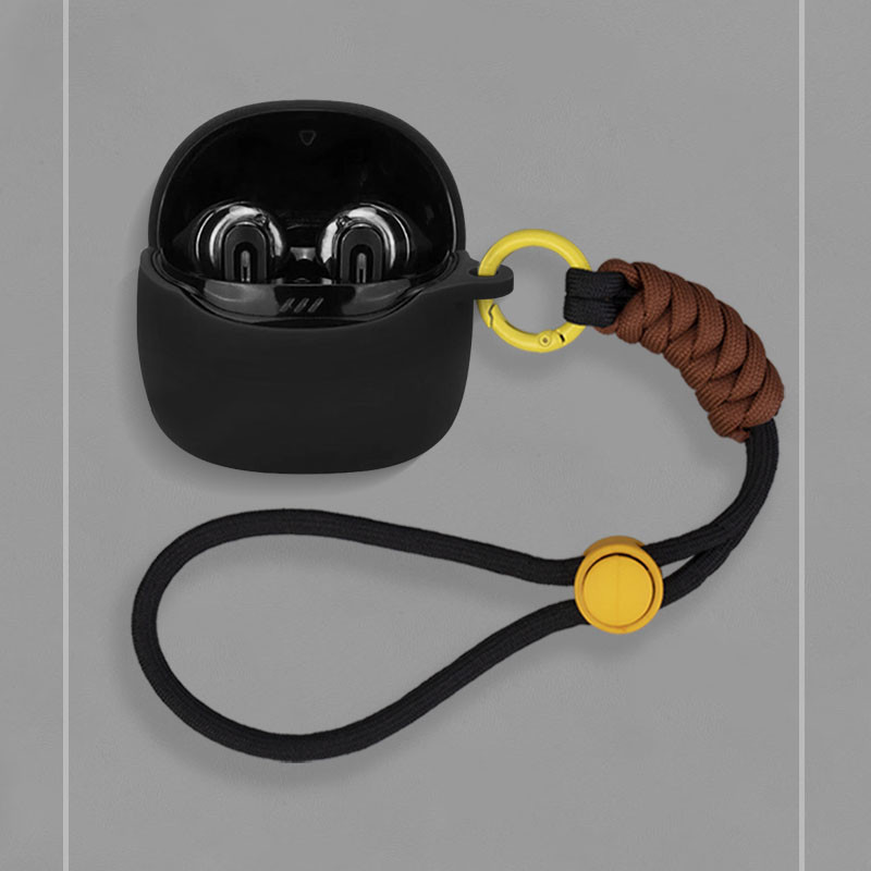 Dành Cho JBL TUNE BEAM 2 FLEX 2 BUDS 2 Vỏ Bảo Vệ Tai Nghe Màu Trơn Tai Nghe Silicon Vỏ Mềm Túi Bảo Quản Chống Trầy Xước Có Dây Buộc