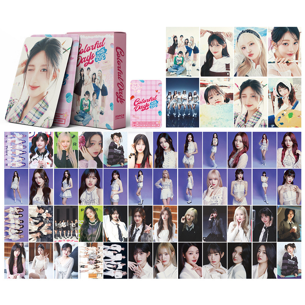 Linxx 55 Chiếc IVE Nhiều Màu Sắc Ngày Album Lomo Card Kpop Photocards Bưu Thiếp Series