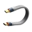 Btsg Ngắn USB4 C Cáp 5Inch Flat 40Gbps Tốc Độ 240W Sạc 8K60hz Video Cho Miếng Lót Điện Thoại eGPU Và Nhiều Thiết Bị USB C khác
