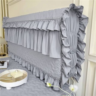Thân Thiện Với Da Chải Dày Đầu Giường Bao Gồm Tất Cả Màu Trơn Quilted Ren Da Đầu Giường Chống Bụi