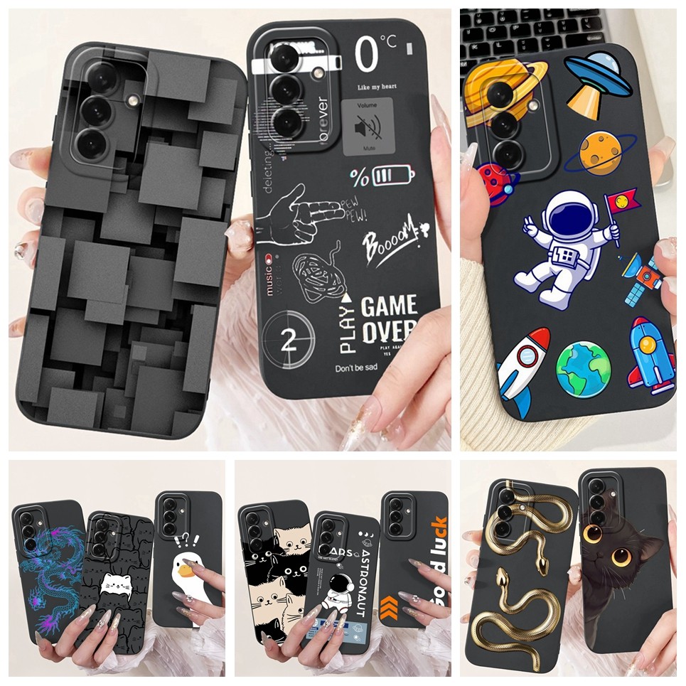 Silicon Mềm Cho Samsung Galaxy A56 SM-A565B Ốp lưng Samsung A36 5G A365B Ốp Lưng Phi Hành Gia Rồng Động Vật Họa Tiết Vỏ