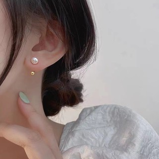 Bông tai ngọc trai bạc S925 Trang sức thời trang đơn giản Quà tặng nữ