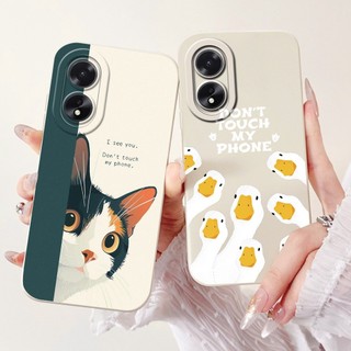 Ốp Chống Sốc Cho OPPO A38 4G CPH2579 / A18 4G CPH2591 Vỏ Silicon Mềm Thỏ Gấu Trúc Sáng Tạo Cho OPPOA18 A 18 Vỏ