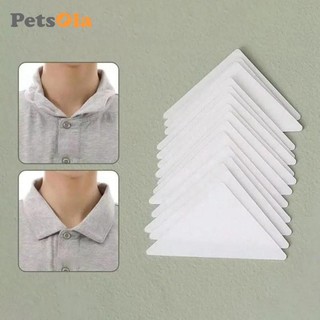 50x Cổ Miếng Dán Cổ Cạnh Cố Định Áo Sơ Mi Cổ Hỗ Trợ Miếng Lót Cố Định Tự Dính Cổ Tạo Kiểu Băng Cho Áo Sơ Mi
