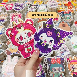 Bao lì xì Chibi hình Tết 2026, Labubu hot hit có phản quang
