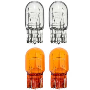 Mt 2 Chiếc T20 Đèn Halogen Thủy Tinh Chạy Ban Ngày Đèn Tín Hiệu Dừng Phanh Đuôi Bóng Đèn 7443 W21 / 5W