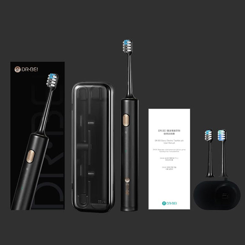 Ảnh Bàn chải điện Sonic Electric Toothbrush DR.BEI BET-S03, 3 chế độ làm sạch, 3 đầu bàn chải - BH 3 tháng 4