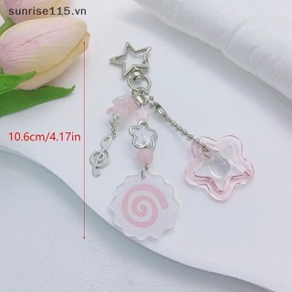 Ssvn Y2K Dễ Thương Mực Màu Hồng Cuộn Móc Khóa Sáng Tạo Bánh Cá Móc Khóa Trang Trí Đáng Yêu Móc Khóa Ba Lô Mặt Dây Chuyền Cho Bé Gái Quà Tặng.