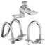 OXXGGKAO 10 Cái Thép Kim Loại Kẹp Đôi Đầu Nối Fixator Khóa Đôi Chữ Thập Kẹp Dễ Sử Dụng