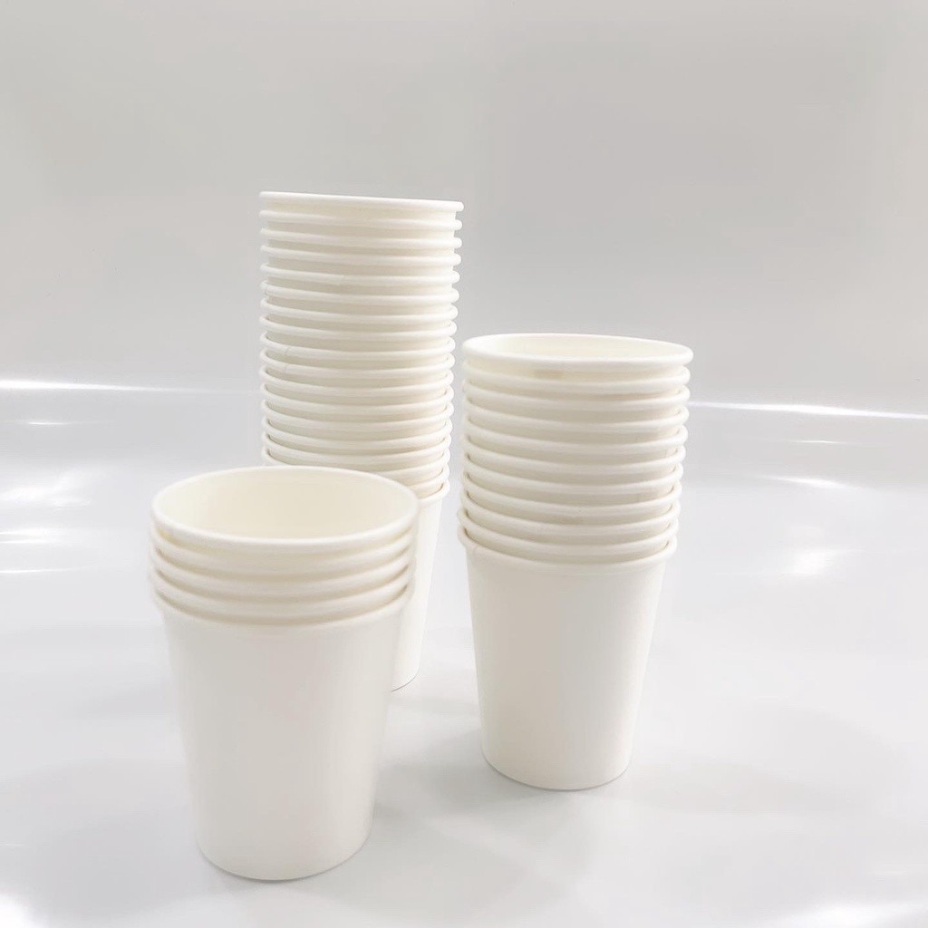 Sét 50 Cốc Giấy Dùng 1 Lần, Ly Giấy Uống Nước Dùng Một Lần Thân Thiện Mội Trường Dễ Tái Chế Đồ Nhà Bếp