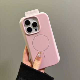 Ốp điện thoại silicon từ tính lỏng tiên tiến cho iPhone16 Pro Max 15 14 13 12 Pro Max bảo vệ camera chống sốc chống rơi mặt sau mềm