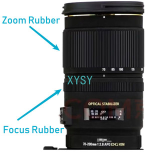 Mới 70-200 mm 1: 2.8 Ống Kính Zoom + Lấy Nét Vòng Cao Su Cho Sigma APO 70-200mm f / 2.8 EX DG OS HSM Sửa Chữa Thay Thế Máy Ảnh Một Phần