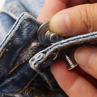 Phụ kiện nút bấm áo khoác denim, nút jeans, đinh tròn phù hợp, đinh ren, đinh thẳng AICS